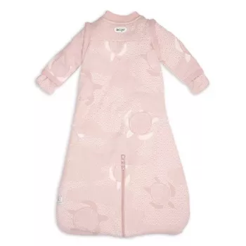 Lodger Hopper Matcha Turtle Baby Sleeping Bag with Removable Sleeves, Powder, 50/62