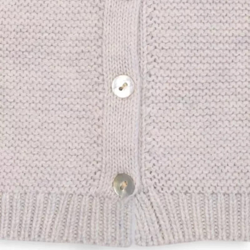Lodger Topper Knit Merino Wool Baby Jacket, Birch, Size 56