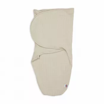 Lodger Bundler Solid Knitted Cotton Baby Swaddle Wrap, Birch