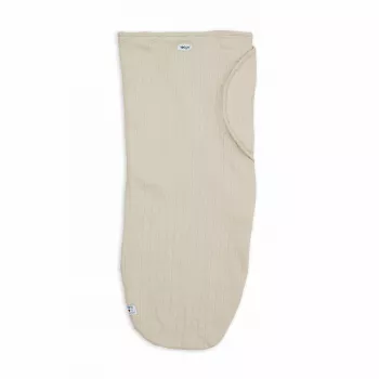 Lodger Bundler Solid Knitted Cotton Baby Swaddle Wrap, Birch