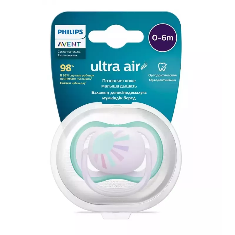 Philips Avent Ultra Air Deco Pacifier 0-6 Months, Girls, 1-Pack