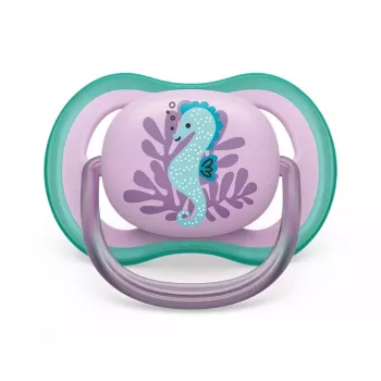 Philips AVENT Ultra Air Deco Pacifier Seahorse 6-18M Girls 1pc