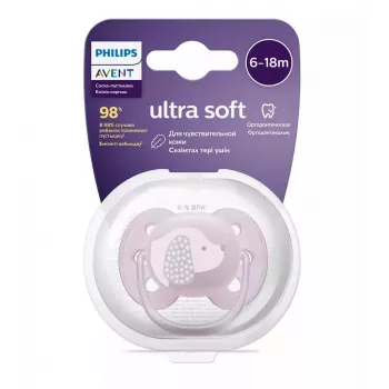 Philips Avent Ultra Soft DECO Pacifier 6-18 Months, 1 Piece, Girls