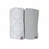 Lodger Swadler Solid Matcha Cotton Swaddle Blanket, Peppermint/Blue Fogg, 110x110 cm, 2-Pack