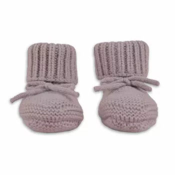 Lodger Slipper Merino Wool Baby Slippers, Rose, 0-6 Months