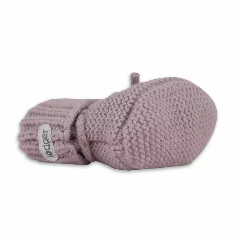 Lodger Slipper Merino Wool Baby Slippers, Rose, 0-6 Months