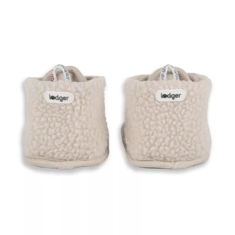 Lodger Slipper Teddy Baby Slippers, Birch, 3-6 Months
