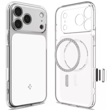 Spigen Ultra Hybrid T MagSafe Case for iPhone 17 Pro / 18 Pro - Glossy White