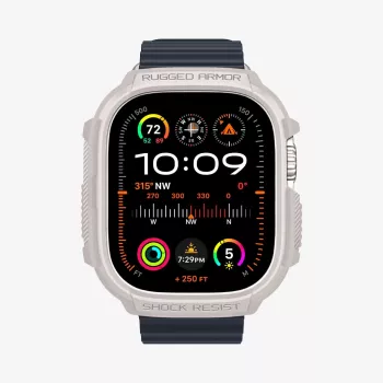 Spigen Rugged Armor Case for Apple Watch Ultra 1/2/3 (49mm) - Dune Beige