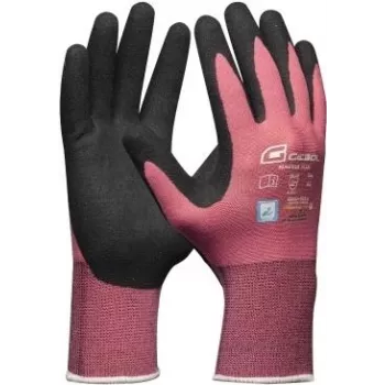 GEBOL Master Flex Lady Work Gloves Size 8 Black/Pink 709944