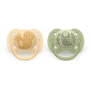 Philips Avent Ultra Soft DECO Pacifier 6-18 Months, 2 Pack, Grey
