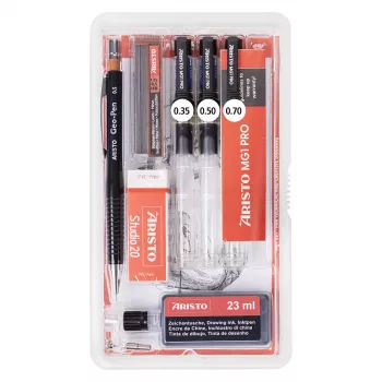 ARISTO mg1 pro Studio Technical Drawing Pen Set Black (AR64150)