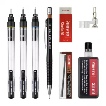 ARISTO mg1 pro Studio Technical Drawing Pen Set Black (AR64150)