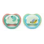 Philips Avent Ultra Air Night Pacifier 6-18 Months, 2-Pack, Boy, Glow-in-the-Dark