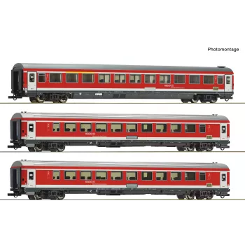 Roco 6200096 H0 3-Piece Set Munich-Nuremberg Express of DB AG