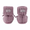 Lodger Slipper Merino Wool Baby Booties, Mauve, 0-6 Months