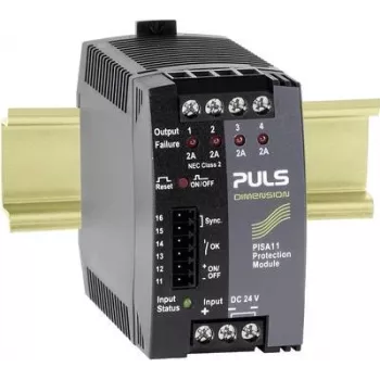 PULS DIMENSION PISA11.402 4-Channel Electronic Fuse Module 24V DC, 4x2A