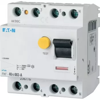 EATON PXF-63/4/03-B Residual Current Circuit Breaker, 63A, 4-Pole, 300mA, Type B 300303