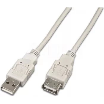 Wirewin USB A-A MF 2.0 GR USB 2.0 Extension Cable, 2 m, Grey