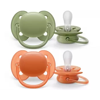 Philips Avent Ultra Soft Pacifier Neutral 18M+ (2 Pack)