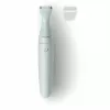 PHILIPS Essential Bikini Trimmer BRT398/15, Safe Trimming for Sensitive Areas, Wet & Dry, 3 Length Settings, Battery Operated, White with Pink Accents