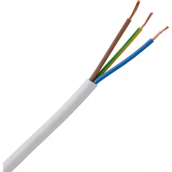 HEINRICH KOPP H05VV5-F 3G1.5 mm² White Flexible PVC Oil-Resistant Cable 10 m 151810842