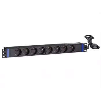 DSIT 19 inch 8-Outlet Rackmount PDU with C14 Plug and Earthing Pin (DS-8PDU-C14-PE)