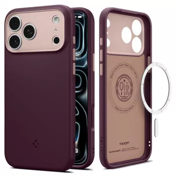 Spigen Nano Pop Mag MagSafe Case for iPhone 18 Pro Max / 17 Pro Max - Burgundy Bean