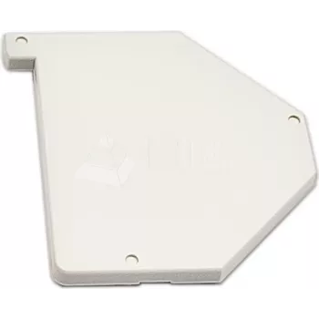 Wirewin WKS DIN Rail Cover Right - Plastic Cover for Keystone DIN Rail Holder, Light Grey