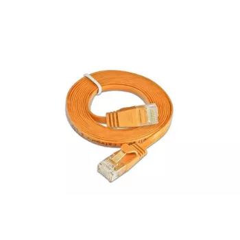 Wirewin Triotronik PKW-SLIM-KAT6 3.0 OR Cat6 U/UTP Slim Ethernet Patch Cable, RJ-45 Male to Male, 3m, Orange