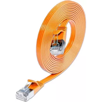 Wirewin Triotronik 0.15m Cat6 U/FTP Patch Cable, RJ-45 to RJ-45, Orange PKW-STP-SLIM-KAT6 0.15 OR