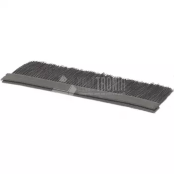 Wirewin Brush Panel 1U 19 inch Plastic Black Cable Management