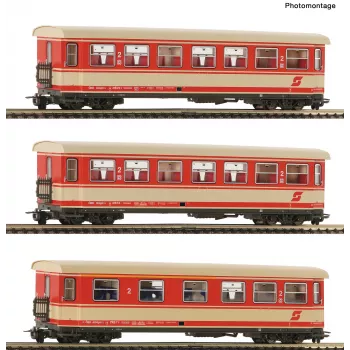 Roco 6240004 H0e 3-Piece Set ÖBB Passenger Coaches