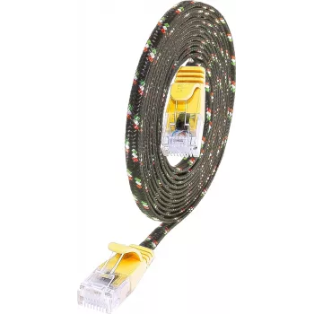 Wirewin PKW-TOUGH-K6 10.0 GE Cat.6 Slim Ethernet Patch Cable, U/UTP, 10 m, Yellow