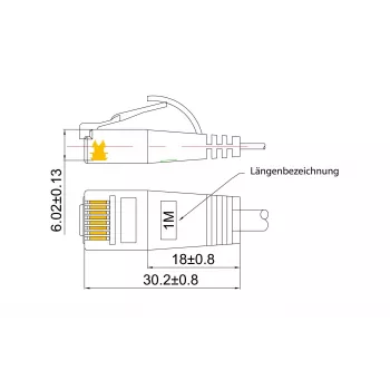 SLIM Wirewin SLIM Tough STP Cat6 U/FTP Patch Cable, 2 m, Grey, RJ45, Snagless, 28 AWG PKW-TOUGH-STP-K6 2.0
