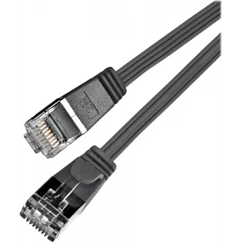 Wirewin Cat6 U/FTP Slim Ethernet Patch Cable, RJ45 Male to Male, 0.25m, Black PKW-STP-SLIM-KAT6 0.25 SW