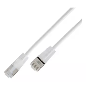 Wirewin SLIM KAT6A 10 Gigabit Light Patch Cable, U/UTP, Ø 3.6 mm, White, 0.25 m SLIM-L-UU-K6A 0.25 WT