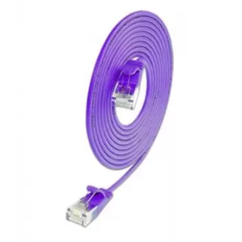 Wirewin SLIM KAT6A 10 Gigabit Light Patch Cable, U/UTP, Ø 3.6 mm, Violet, 1.5 m SLIM-L-UU-K6A 1.5 VT