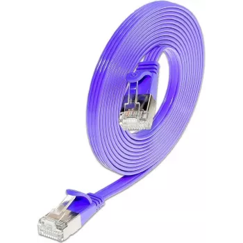 Wirewin Triotronik Cat6 U/FTP Slim Ethernet Patch Cable, 2m, RJ45 Male to Male, Copper, Violet PKW-STP-SLIM-KAT6 2.0 VT