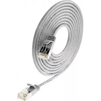 Wirewin Triotronik PKW-LIGHT-STP-K6 3.0 Cat6 Shielded Patch Cable, RJ-45 Male to Male, 3 m, Black