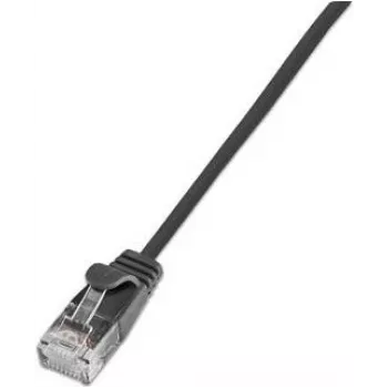 Wirewin Triotronik PKW-LIGHT-STP-K6 0.25 SW Cat6 Ethernet Patch Cable, RJ-45 Male to Male, Shielded, Black, 0.25 m