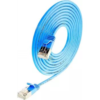 Wirewin Triotronik PKW-LIGHT-STP-K6 1.5 BL Cat6 Shielded Patch Cable, RJ-45 Male/Male, 1.5 m, Blue