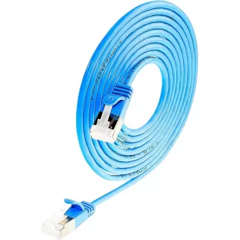 Wirewin Light Patch Cable Round U/FTP Cat 6a Blue 1.0m Slim Flexible PoE PKW-LIGHT-STP-K6A 1.0 BL