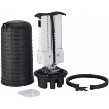 Optotec IP68 Outdoor Dome Splice Closure FOCUS-ODC2-AB, 432 Fibers, 1 Oval + 6 Round FTTx Ports, 525mm Height