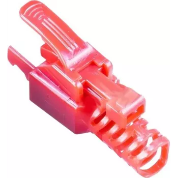 Wirewin MOD SL KAT6A STP 10 RT RJ-45 Connector, Cat.6A, STP, Tool-less, Red, 10-Pack