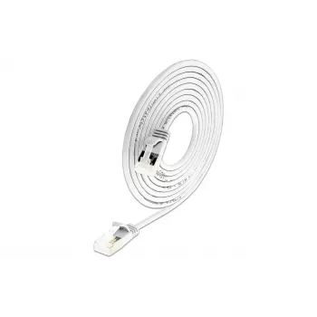 Wirewin SLIM-LS-K6A 2.0 WT 60 Cat.6A U/FTP Slim Ethernet Patch Cable, 2 m, White, 60-Pack