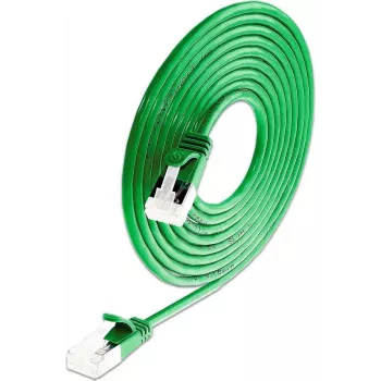 Wirewin Cat6a U/FTP Slim Ethernet Patch Cable, 10 Gbps, Green, 0.15 m PKW-LIGHT-STP-K6A 0.15 GN