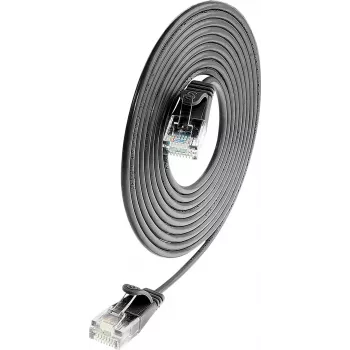 Wirewin Cat.6 SLIM-Light Patch Cable U/UTP 1.5m Black PKW-LIGHT-K6 1.5 SW