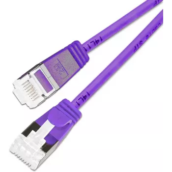 Wirewin Cat.6A 10 Gigabit Slim Patch Cable U/FTP, 0.25 m, Violet PKW-LIGHT-STP-K6A 0.25 VT