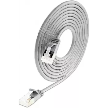 Wirewin SLIM-LS-K6A 0.15 50 Cat6A Slim Ethernet Patch Cable, 0.15m, U/FTP, Grey, 50-Pack